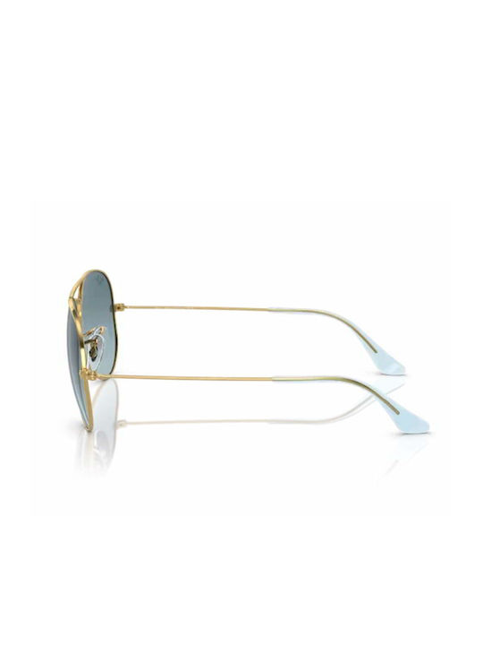 Ray Ban Γυαλιά Ηλίου με Χρυσό Μεταλλικό Σκελετό και Μπλε Ντεγκραντέ Φακό RB3025 001/3M