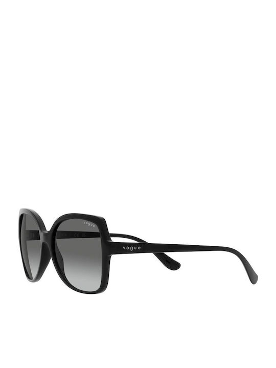 Vogue Women's Sunglasses with Black Plastic Frame and Gray Gradient Lens VO5488S W44/11
