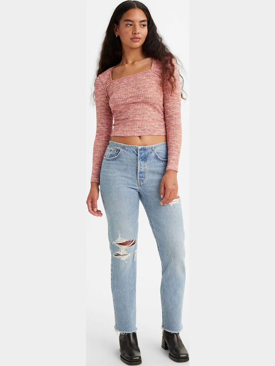501® Γυναικείο Jean Παντελόνι με Σκισίματα