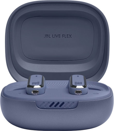 JBL Live Flex Earbud Bluetooth Handsfree Ακουστικά με Θήκη Φόρτισης Μπλε