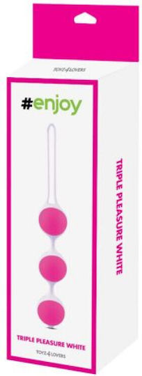 Toyz4lovers Enjoy Triple Bi Balls Stimulating Ball Bile vaginale Roz