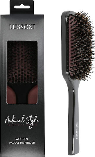 Lussoni Natural Style Четка за коса за Стайлинг на косата Кафяв