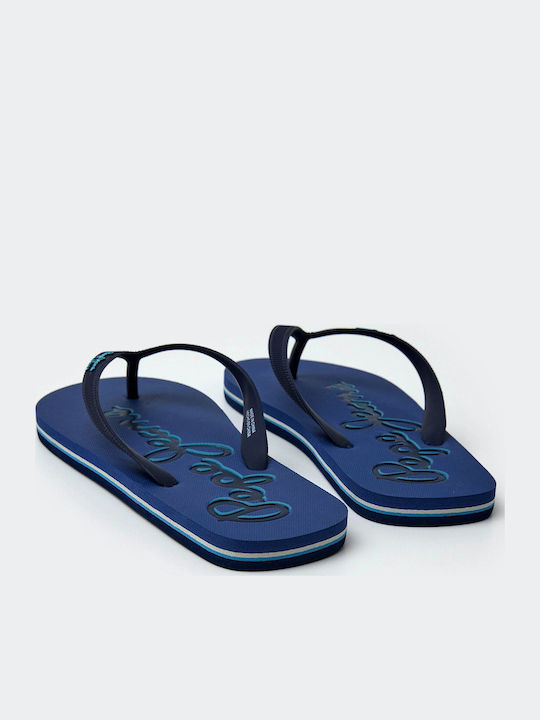 Bay Beach Men's Flip Flops Blue