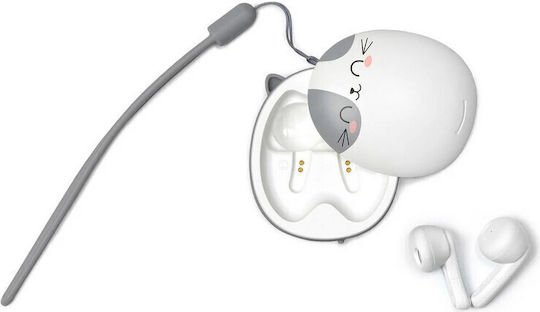Legami Milano Be Free In-ear Bluetooth Handsfree Ακουστικά με Θήκη Φόρτισης Kitty