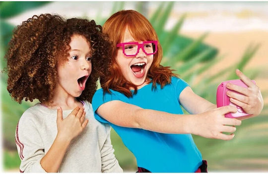 Lisciani Giochi Barbie Print Camera Instant Photos Kinderkamera mit Thermodruck Optischer Zoom 25x Rosa
