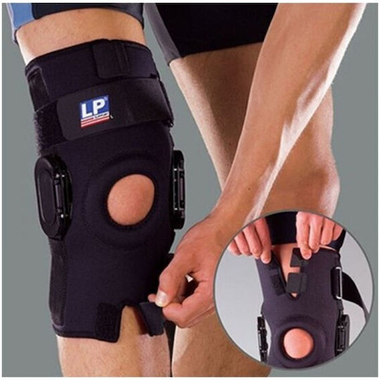 LP Support 734 Schiene Knie in Schwarz Farbe
