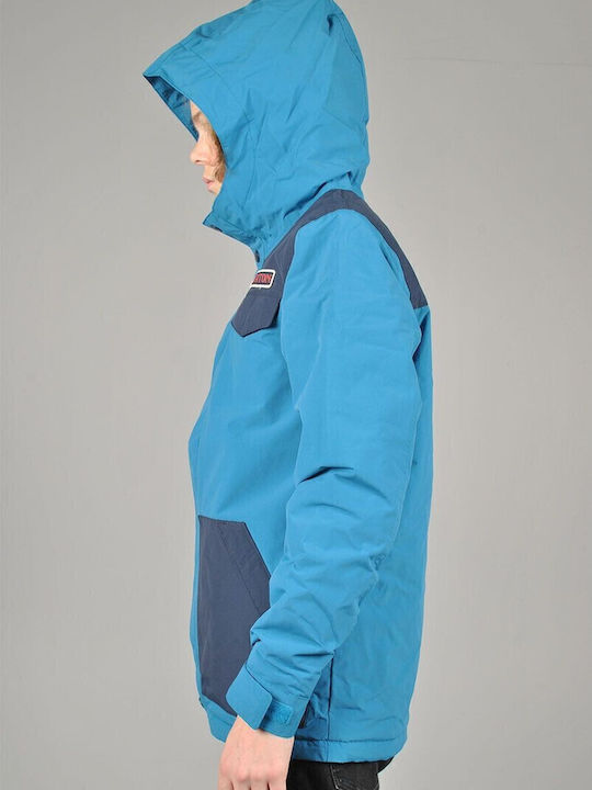 Dugout Kids Sports Coat Long Hooded Blue
