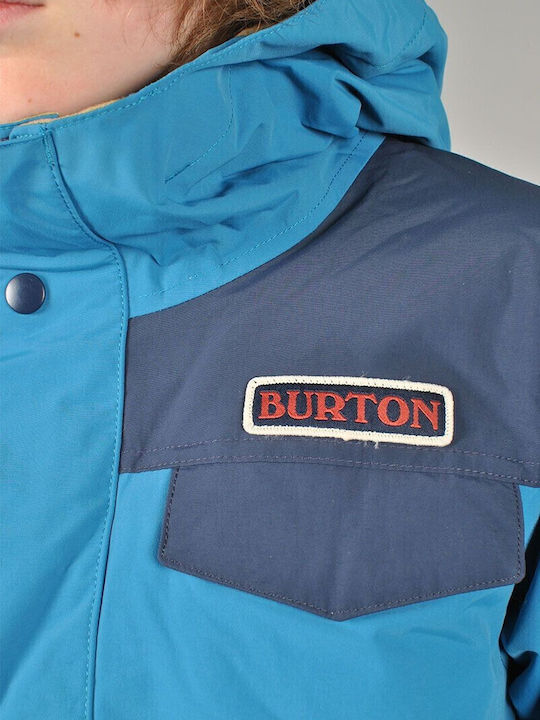 Dugout Kids Sports Coat Long Hooded Blue