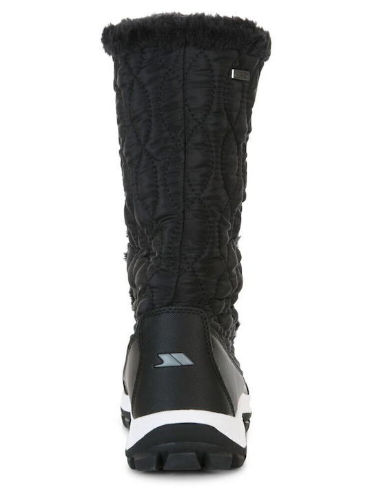 Damenstiefel mit Pelz Schwarz