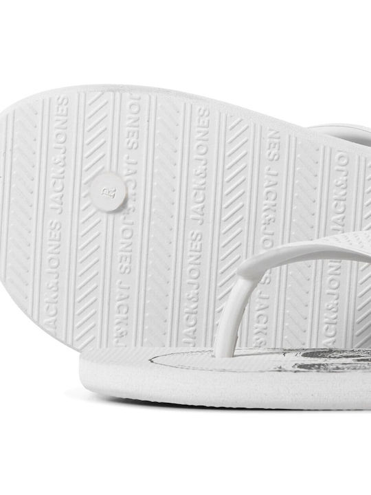 Jack & Jones Men's Flip Flops White