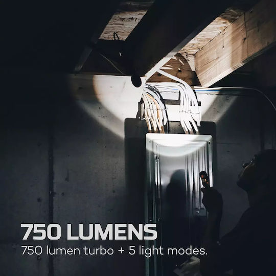 Nebo Φακός LED IP67 με Μέγιστη Φωτεινότητα 750lm