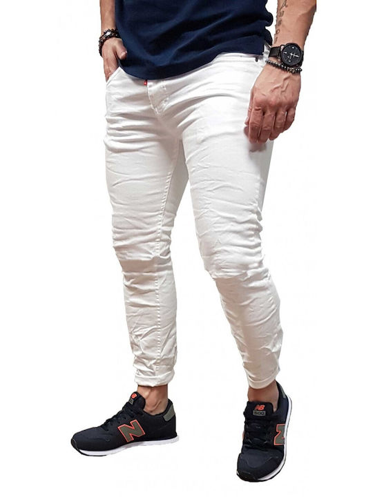 Senior - 206-S/S22 - Slim Fit - Alb - Blugi - Alb