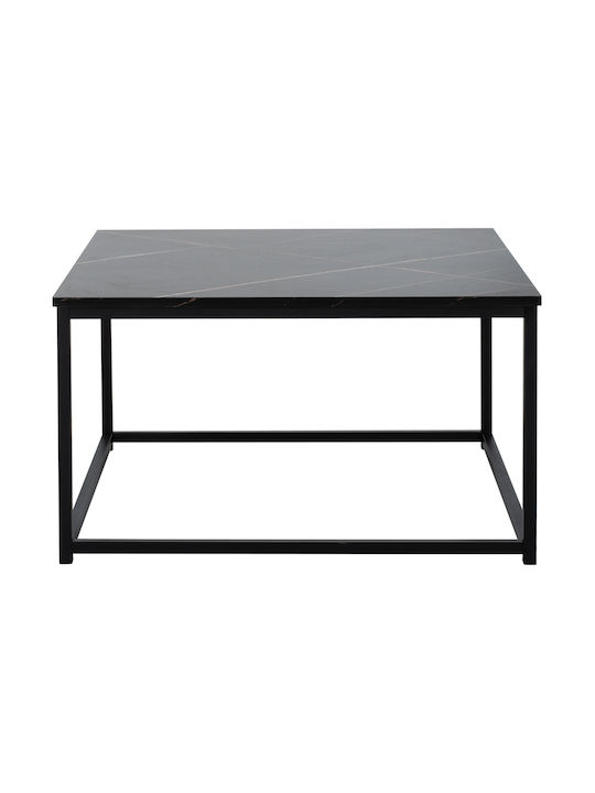 Square Coffee Table Braylen Black L75xW75xH43cm