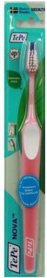 TePe Nova Manual Toothbrush Medium Pink / White 1pcs