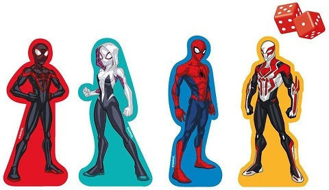 Board Game Spiderman for 2-4 Players 4+ Years Old Luna