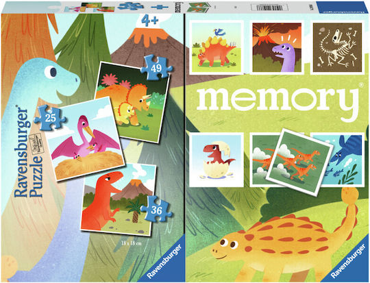 Board Game Memory Dinosaurs 4+ Years Old (EN) Ravensburger
