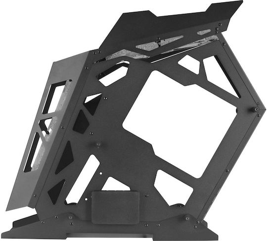 Mars Gaming MC61 Premium Compact Gaming Voller Turm Computergehäuse mit RGB-Beleuchtung Schwarz
