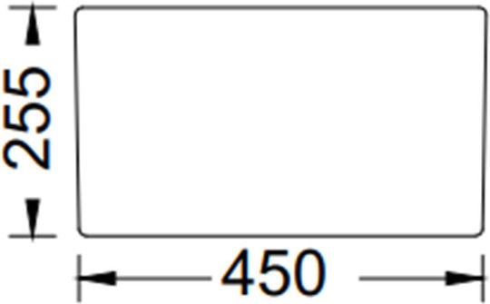 Bocchi 1137-301 Кораб Мивка Порцеланов Сатен Ш61xД46см Бял