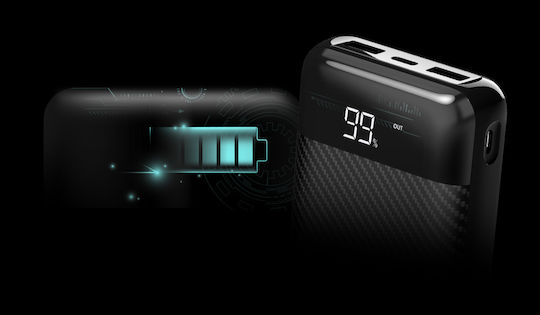 Silicon Power GS28 Power Bank 20000mAh με 2 Θύρες USB-A Μαύρο