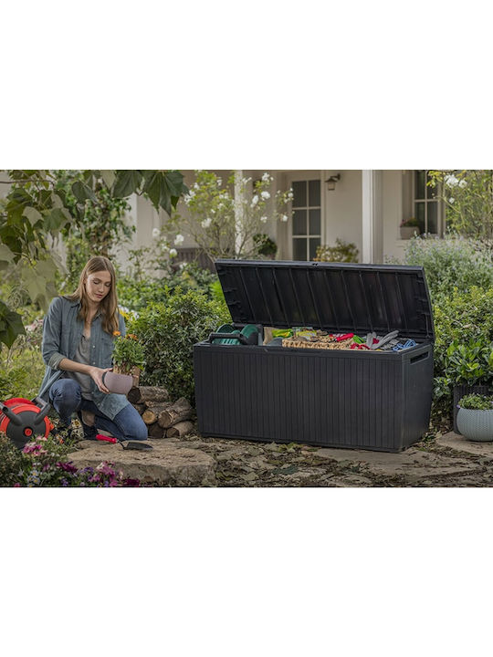 Keter Outdoor Storage Box Springwood 305lt Gray L123xW54xH57cm