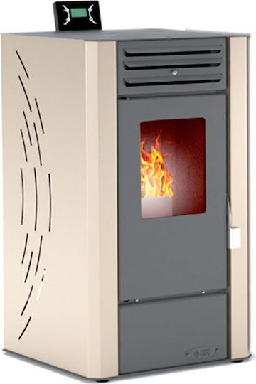 Thermogatz 10 GSP Σόμπα Pellet Αερόθερμη 10.3kW Μπεζ