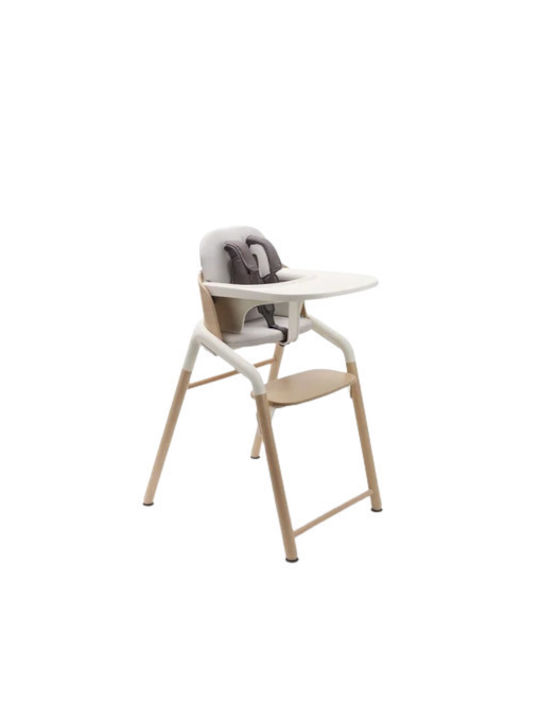 Bugaboo Giraffe Baby Highchair Neutral Wood White
