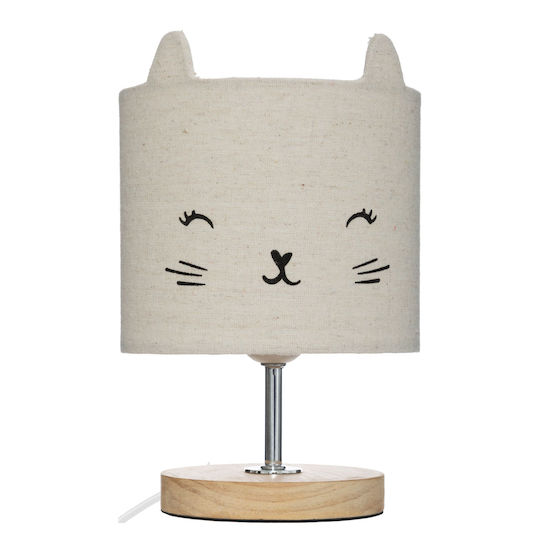 Click Lampă portabilă pentru copii Kitten Alb 15x21cm