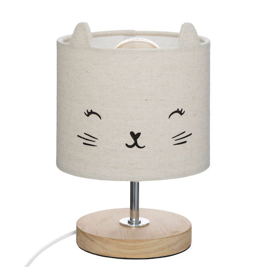 Click Kids Portable Lamp Kitten White 15x21cm