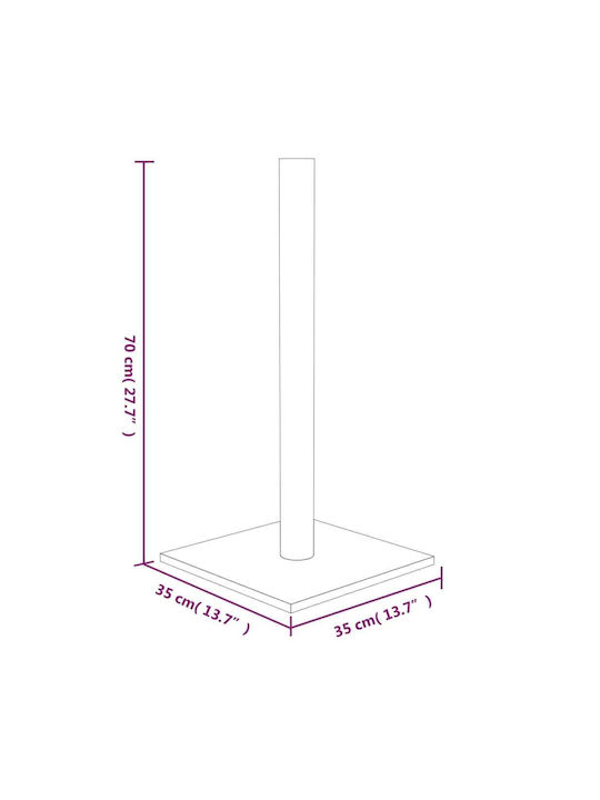 vidaXL Kratzbaum Pole Gray 35x35x70cm