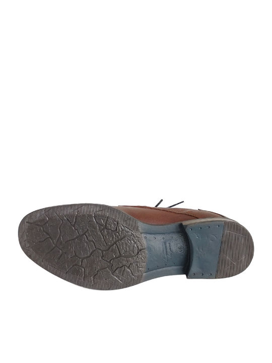 A025-318 Leder Braun Herrenstiefel