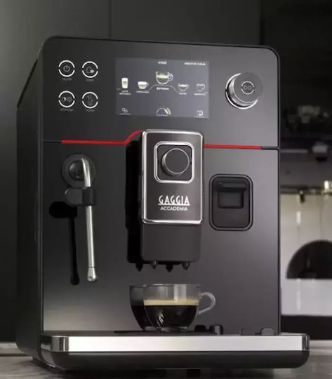 Gaggia Accademia Automatic Espresso Coffee Machine 1500W Pressure 15bar for Cappuccino with Grinder Black RI9781/01