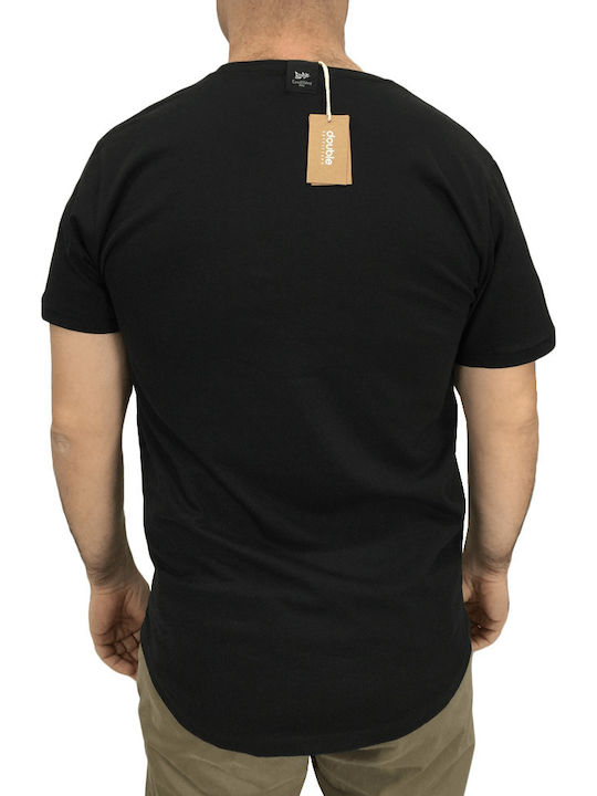 Double Men's Short Sleeve T-shirt Black