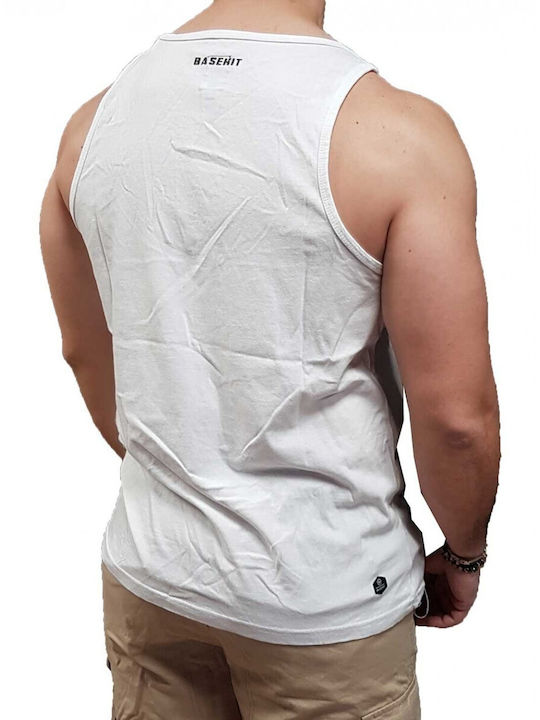 Basehit Men's Short Sleeve Blouse White