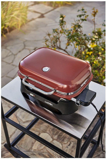 Weber Lumin Tabletop Electric Grill Grill 2200W with Lid and Adjustable Thermostat 49.5cmx33.5cmcm