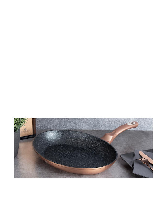 Berlinger Haus Metallic Line Grill made of Aluminum with Stone Coating 35cm