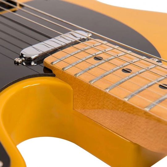 Vintage V52 ReIssued Ηλεκτρική Κιθάρα T Style με SS Διάταξη Μαγνητών Butterscotch