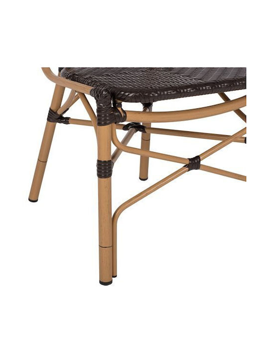 Scaun de exterior Bambus Bamboo Look Maro 47x58x95cm
