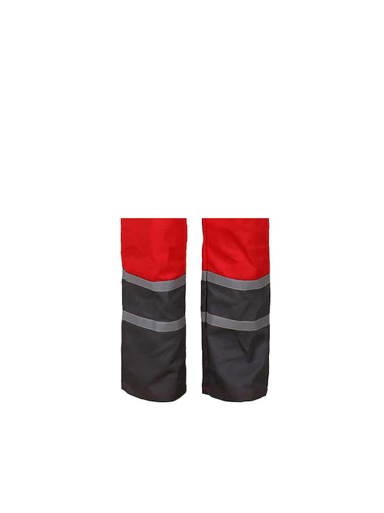 Stenso Collins Summer Pantaloni de Lucru Roșu din Bumbac