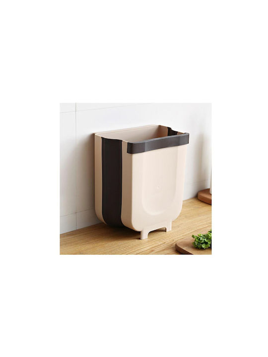 Coș De Gunoi Pentru Dulap Plastic Alb-Negru 8lt