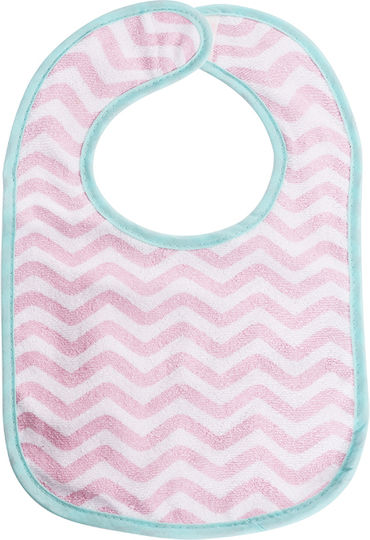 Lorelli Bib Fabric with Hoop & Loop Fastener Pink for 0 m+ 7pcs