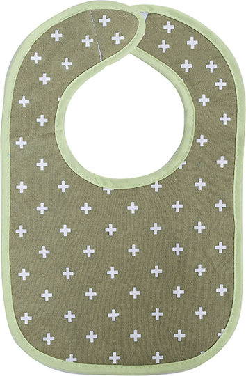Lorelli Bib Fabric with Hoop & Loop Fastener Olive for 0 m+ 3pcs