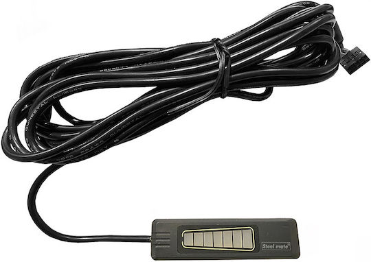 Steel Mate Car Parking System Front Wheel with Screen / Buzzer and 2 Sensors 18mm in Black Color