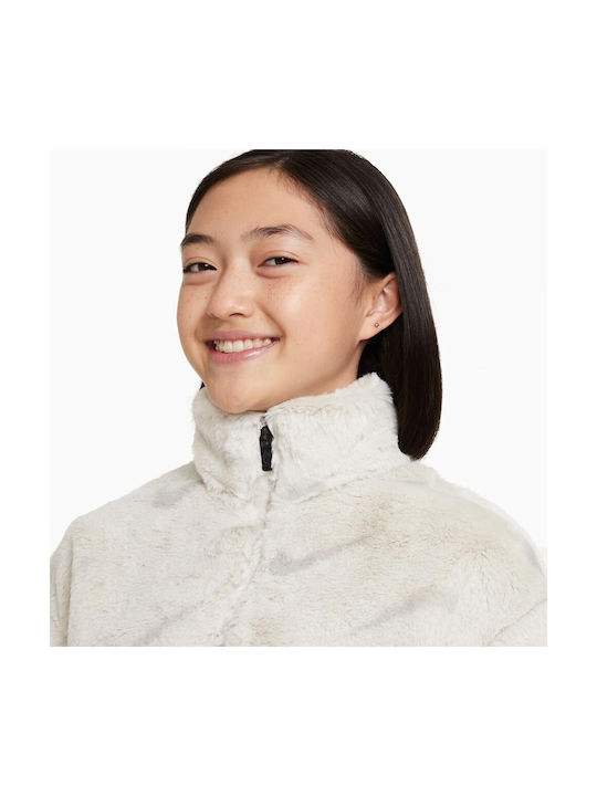 Kids' Sports Jacket Short with Hood White Sportswear