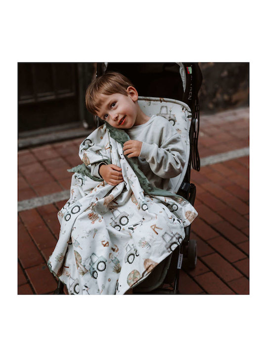 La Millou Blanket Nursery Swaddling Blankets Farm Cotton Khaki 80x100cm