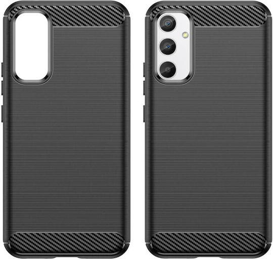 Hurtel Carbon Back Cover Σιλικόνης Μαύρο (Galaxy A34)