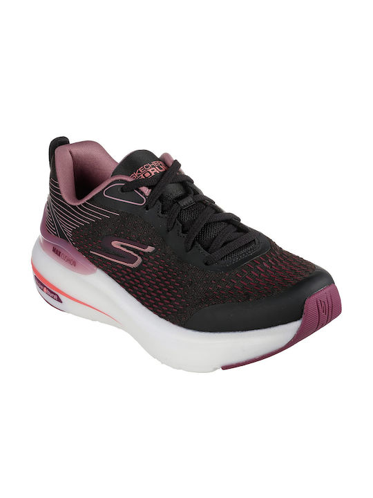 Skechers Max Cushioning Hyper Burst Synergy Γυναικεία Αθλητικά Παπούτσια για Προπόνηση & Γυμναστήριο Black / Mauve