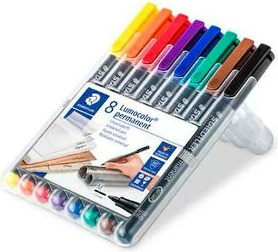 Staedtler Lumocolor 317 M Fineliners 1mm Multicolour 8pcs