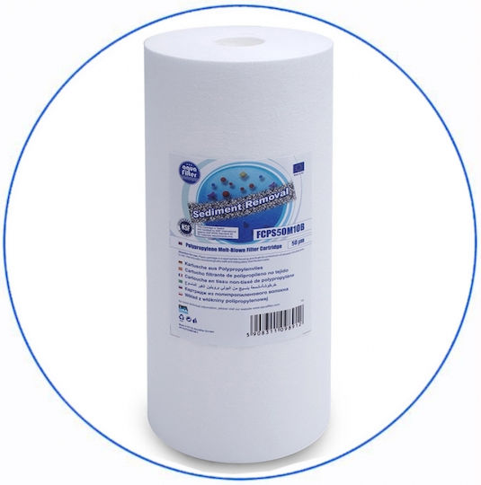 Aqua Filter BBPS10 Wasserfiltrationssystem Zentrale Versorgung Durchmesser 1'' mit Ersatzfilter Aqua Filter FCPS Polypropylene 5μm