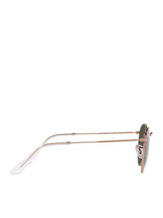 Ray Ban Round Metal Unisex Γυαλιά Ηλίου με Ροζ Χρυσό Μεταλλικό Σκελετό και Πράσινο Φακό RB3447 920231