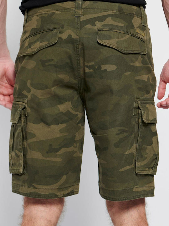 Funky Buddha Ανδρική Βερμούδα Cargo Camo Χακί